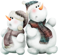 cute winter snowmen